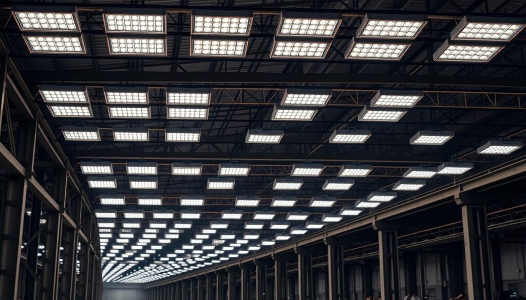 escolha de refletores para fábricas