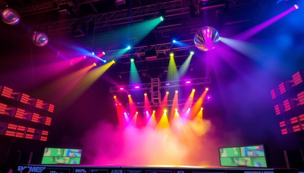 iluminação indoor para festivais